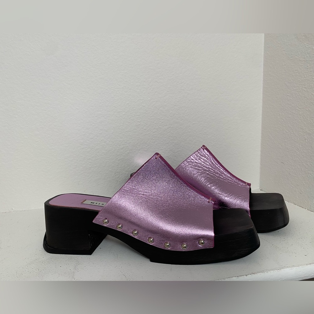 Miista Hannah Liliac Clogs